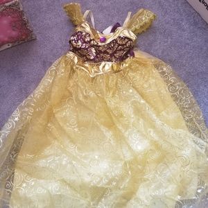 3 little girl dress up princess gowns